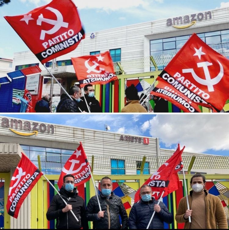 Amazon workers in Italy go on strike.