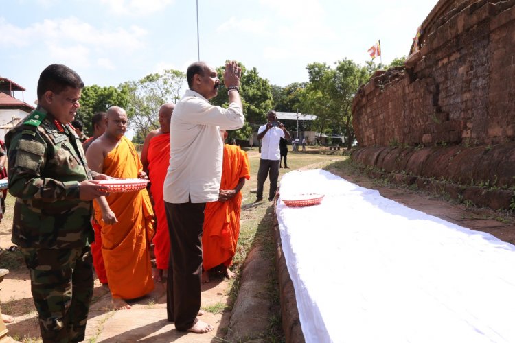 Sri Lankan Army Restores Sinhala Buddhist Stupa in Tamil Populated Area 