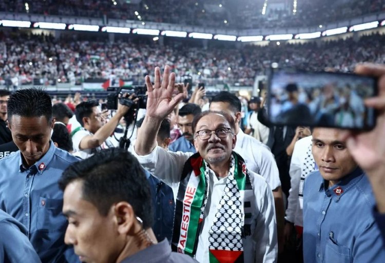 Above 16,000 people show support for Palestinians in Malaysia including Prime Minister Anwar Ibrahim