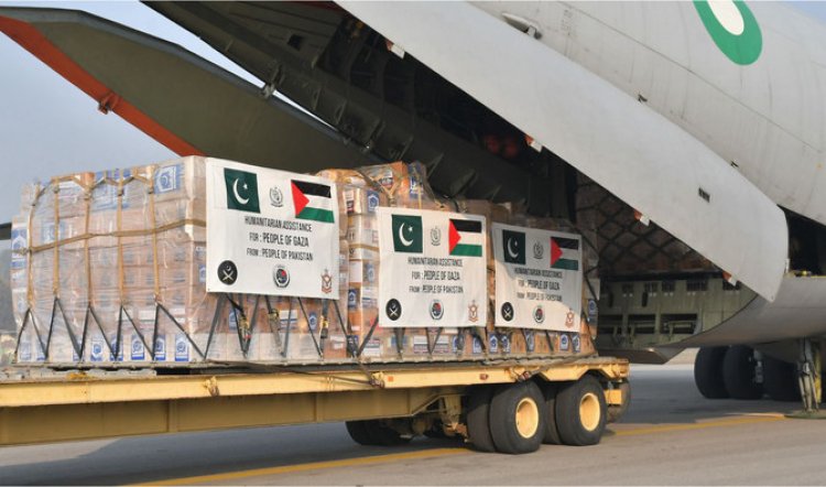 Humanitarian Support: Pakistan Delivers Fourth Aid Batch to Gaza During Israeli Aggression